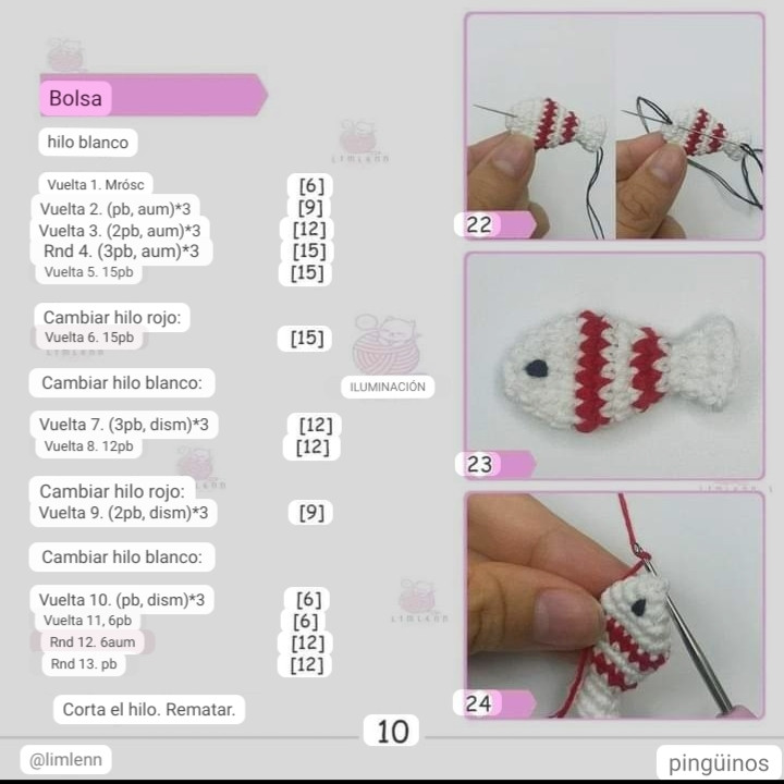 Tutorial Crochet Amigurumi Penguin Doll Pattern