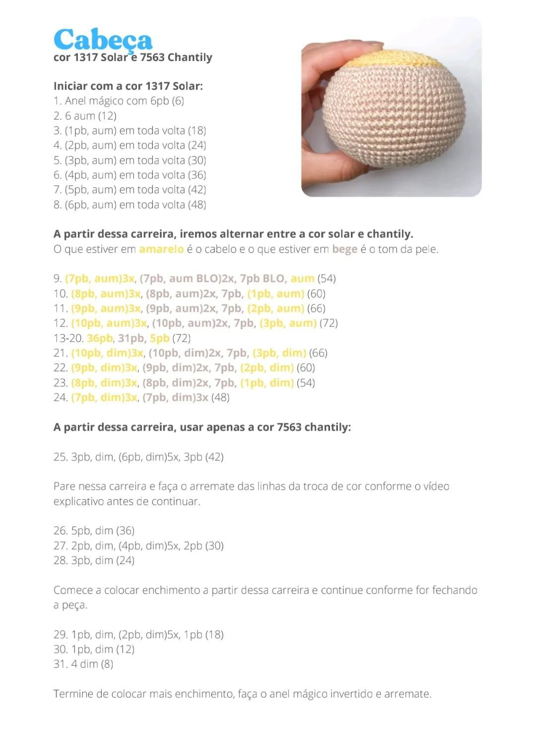 Tutorial Crochet Búp bê Chica Poderosa - Hướng dẫn chi tiết