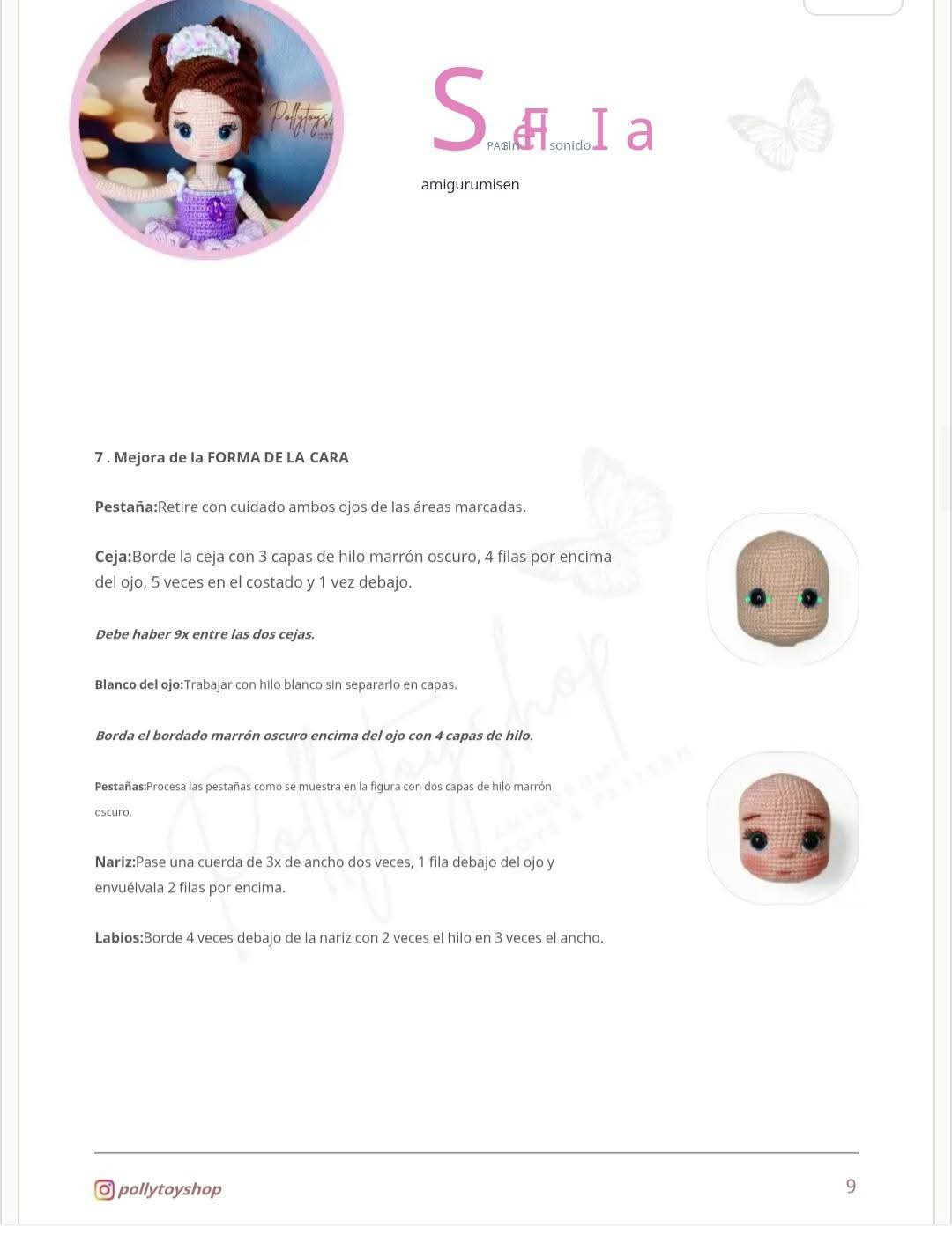 Tutorial crochet búp bê Sofia mặc váy múa ba lê màu tím