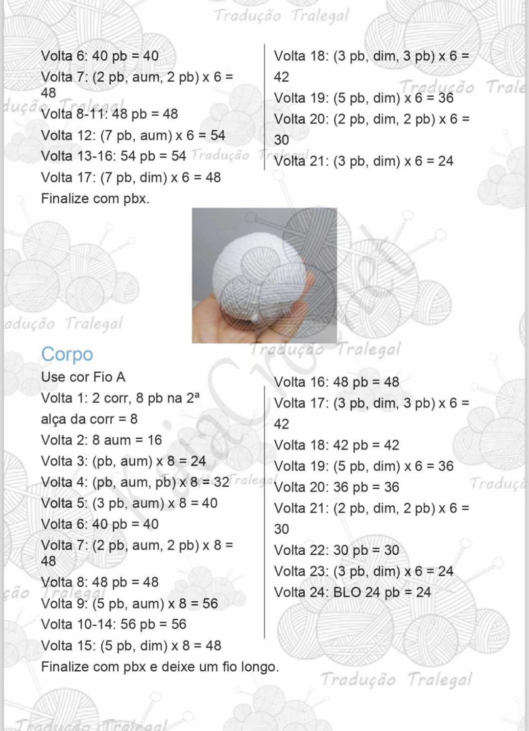 Tutorial Crochet Coelhinho Chaveiro Branco e Rosa com Gola