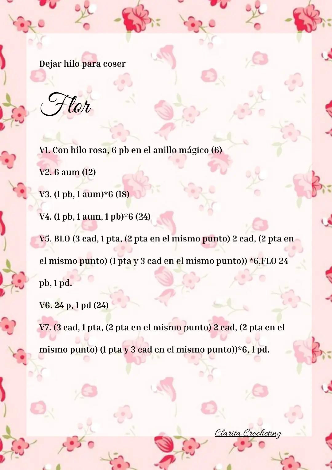 Tutorial Crochet Conejo en la Flor: Patrón Amigurumi Blanco y Rosa