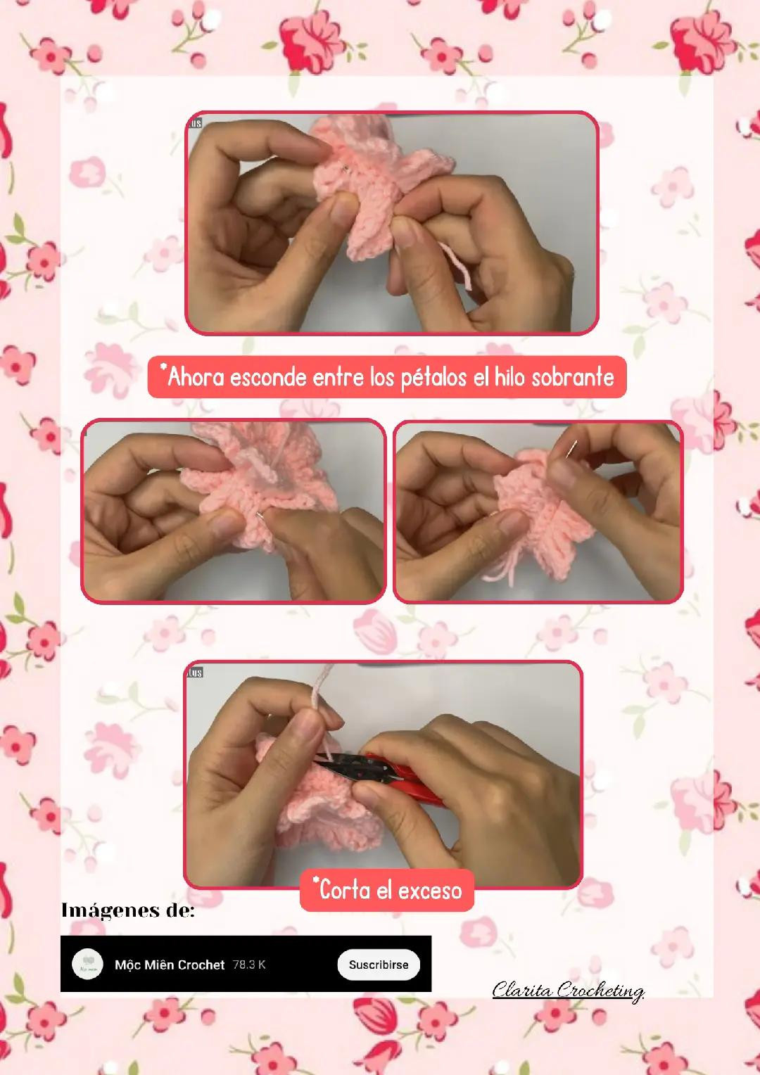 Tutorial Crochet Conejo en la Flor: Patrón Amigurumi Blanco y Rosa