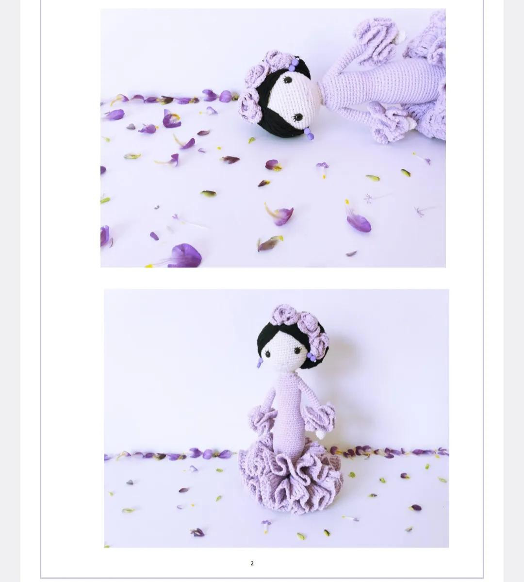 Tutorial Crochet Doll Lola: Red and Purple Spanish Flapper Style