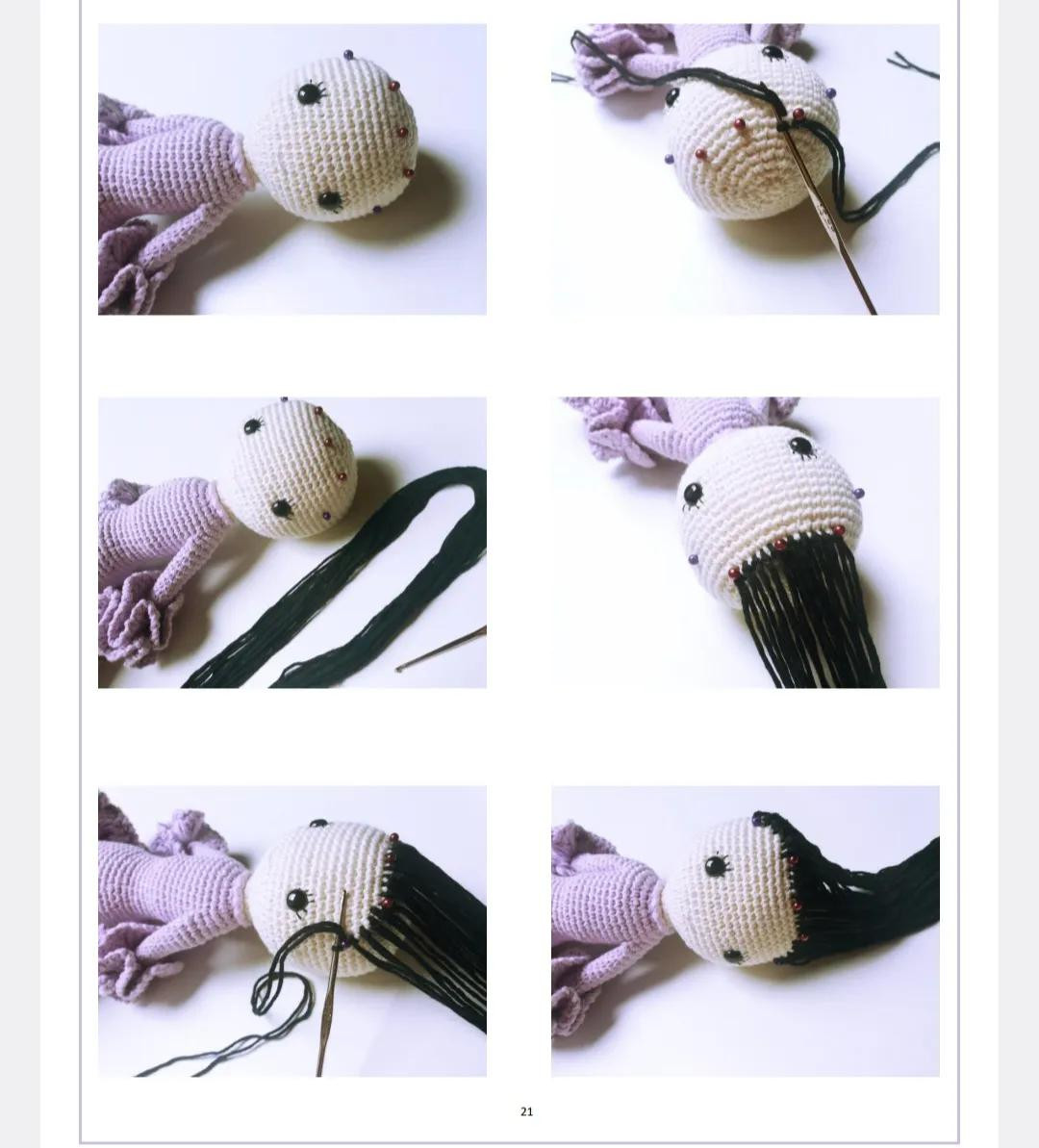 Tutorial Crochet Doll Lola: Red and Purple Spanish Flapper Style