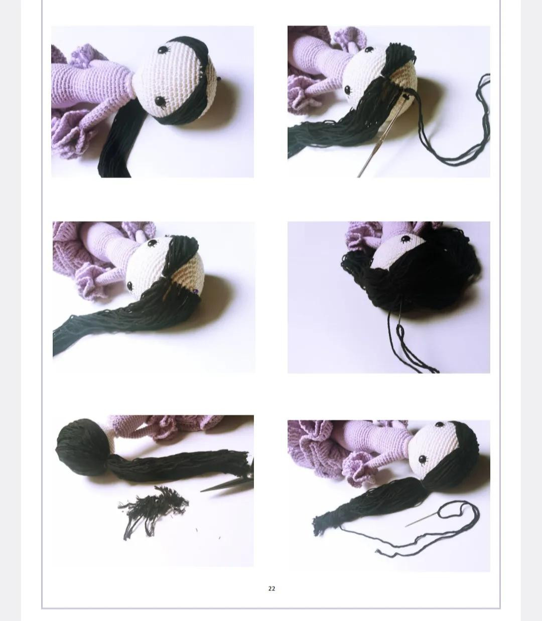 Tutorial Crochet Doll Lola: Red and Purple Spanish Flapper Style