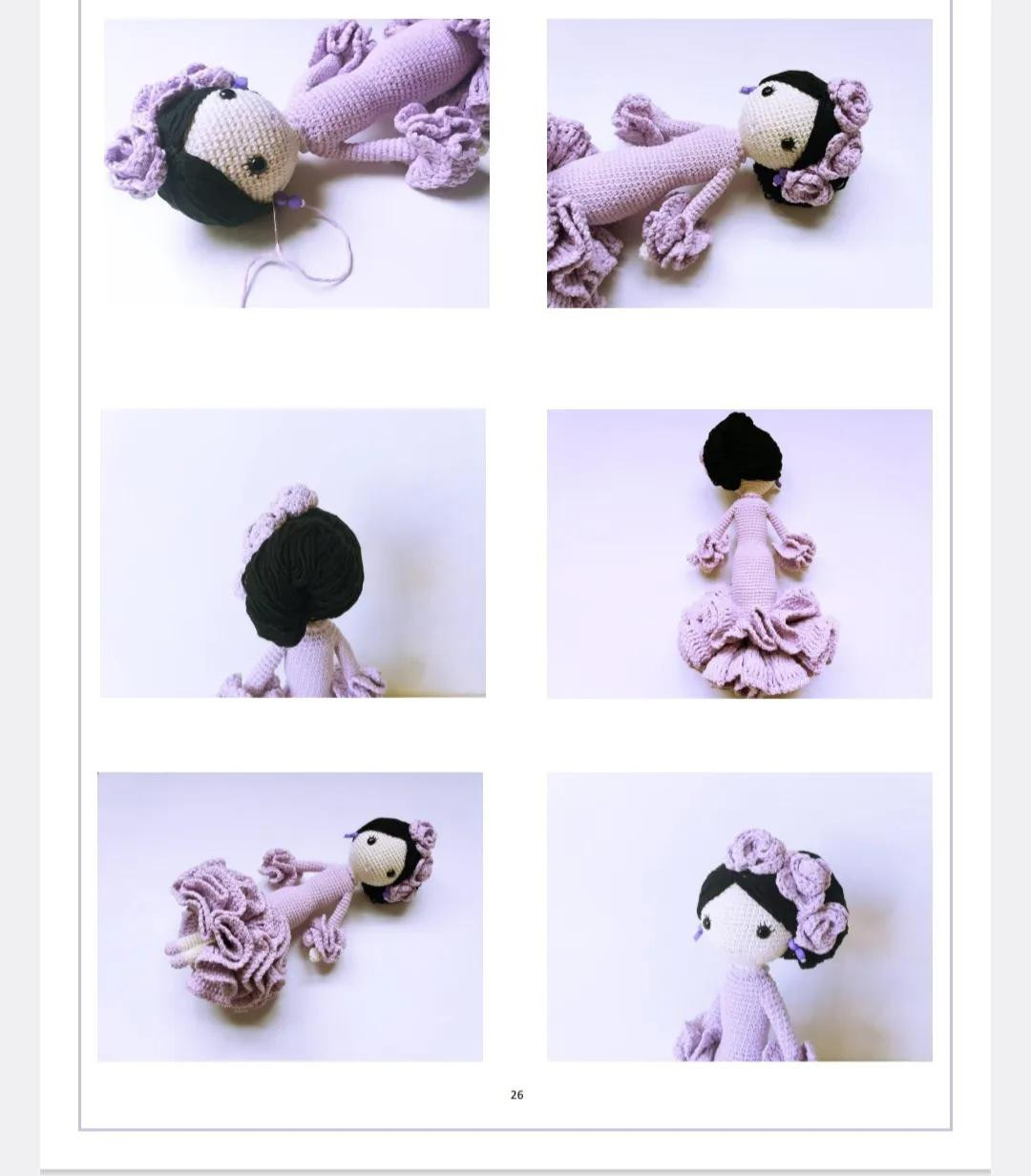 Tutorial Crochet Doll Lola: Red and Purple Spanish Flapper Style