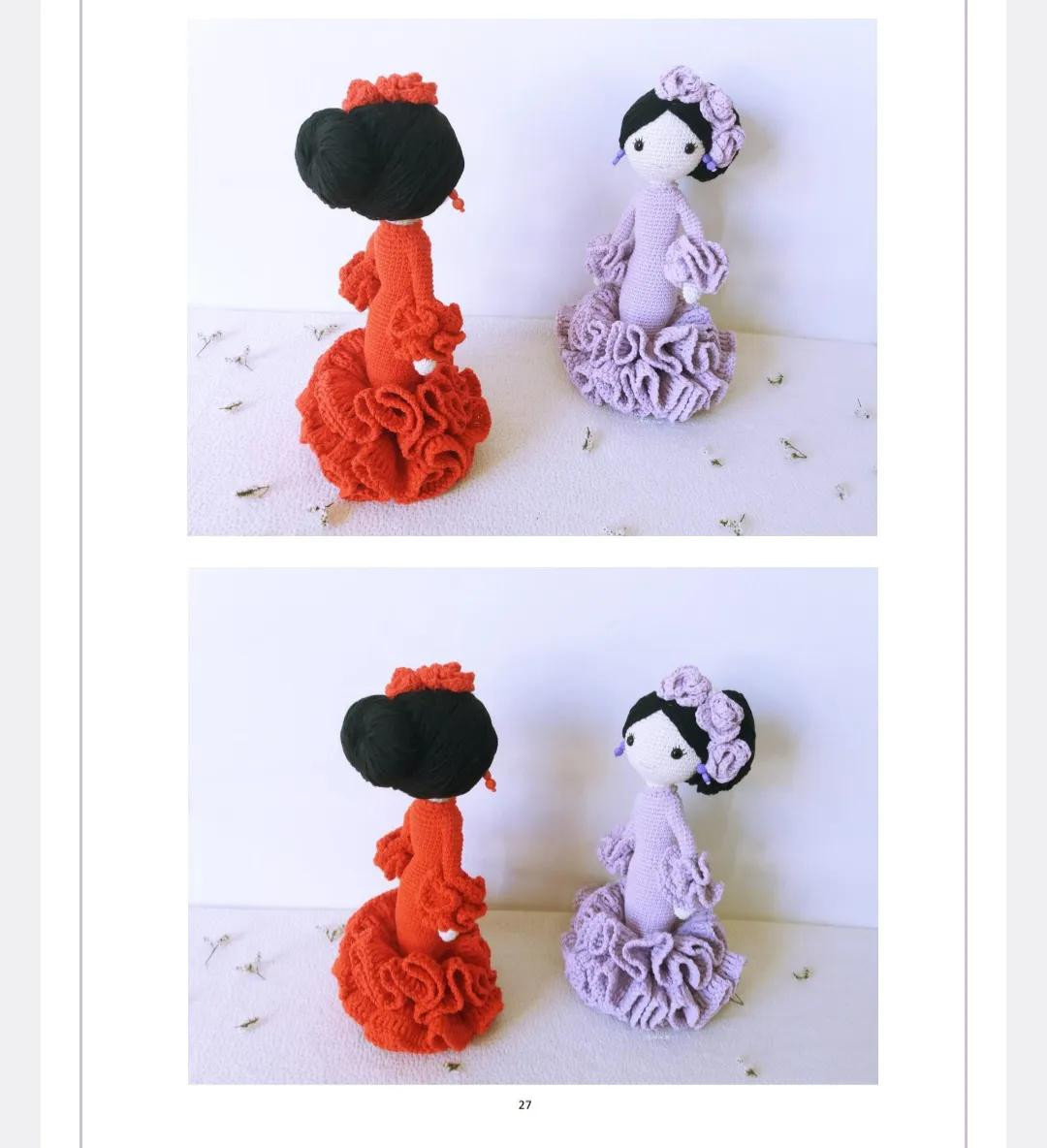 Tutorial Crochet Doll Lola: Red and Purple Spanish Flapper Style