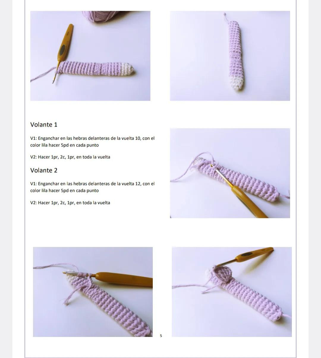 Tutorial Crochet Doll Lola: Red and Purple Spanish Flapper Style