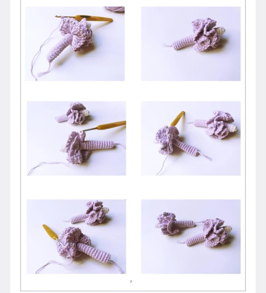 Tutorial Crochet Doll Lola: Red and Purple Spanish Flapper Style