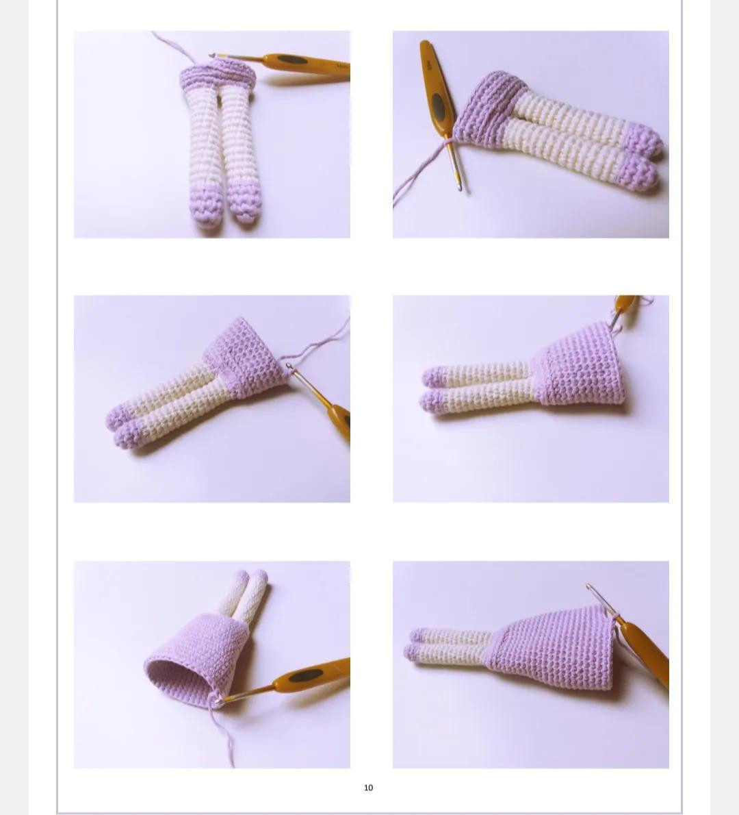 Tutorial Crochet Doll Lola: Red and Purple Spanish Flapper Style