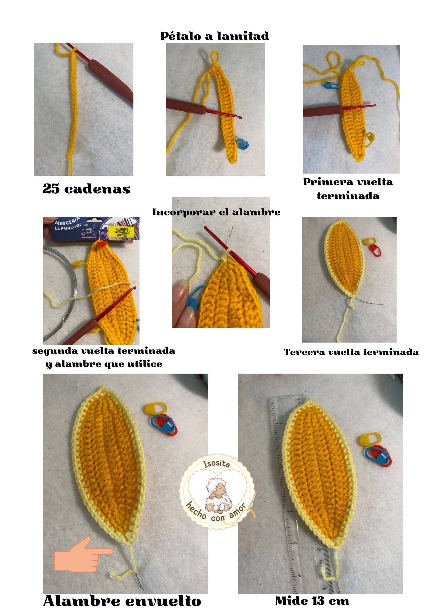 Tutorial Crochet Flor de Rapunzel con Luz y Lagartija