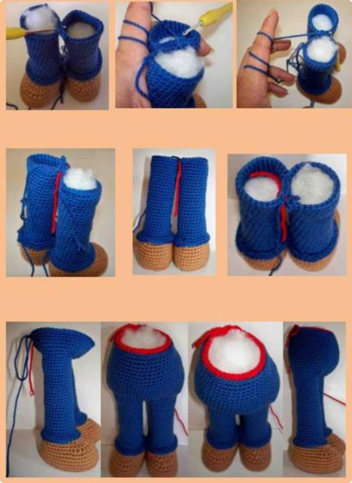 Tutorial crochet paso a paso para hacer amigurumi de Mario Bros, patrón completo con instrucciones en español