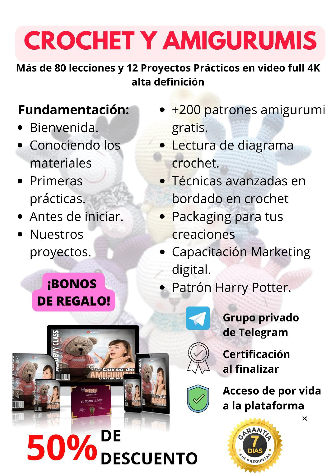 Tutorial crochet paso a paso para hacer amigurumi de Mario Bros, patrón completo con instrucciones en español