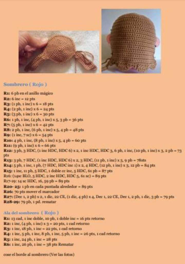 Tutorial crochet paso a paso para hacer amigurumi de Mario Bros, patrón completo con instrucciones en español