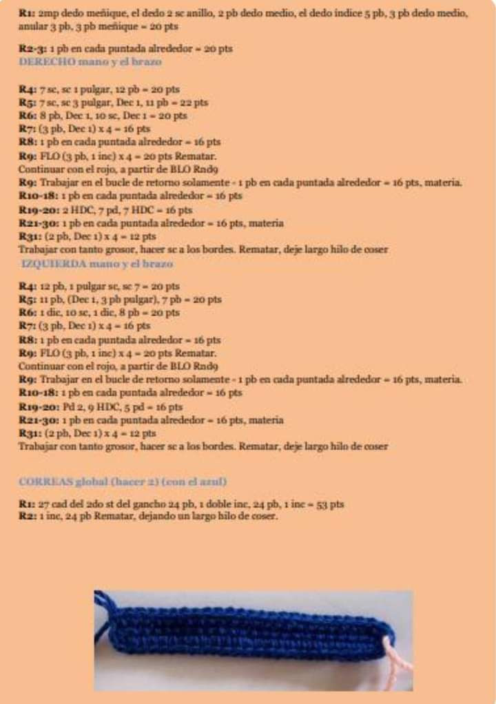 Tutorial crochet paso a paso para hacer amigurumi de Mario Bros, patrón completo con instrucciones en español