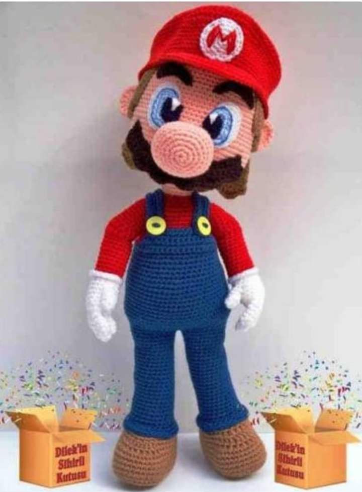 Tutorial crochet paso a paso para hacer amigurumi de Mario Bros, patrón completo con instrucciones en español