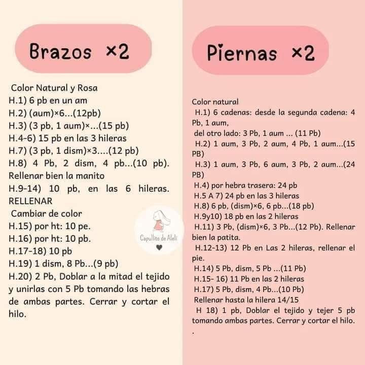 Tutorial crochet pattern for couple teddy bears