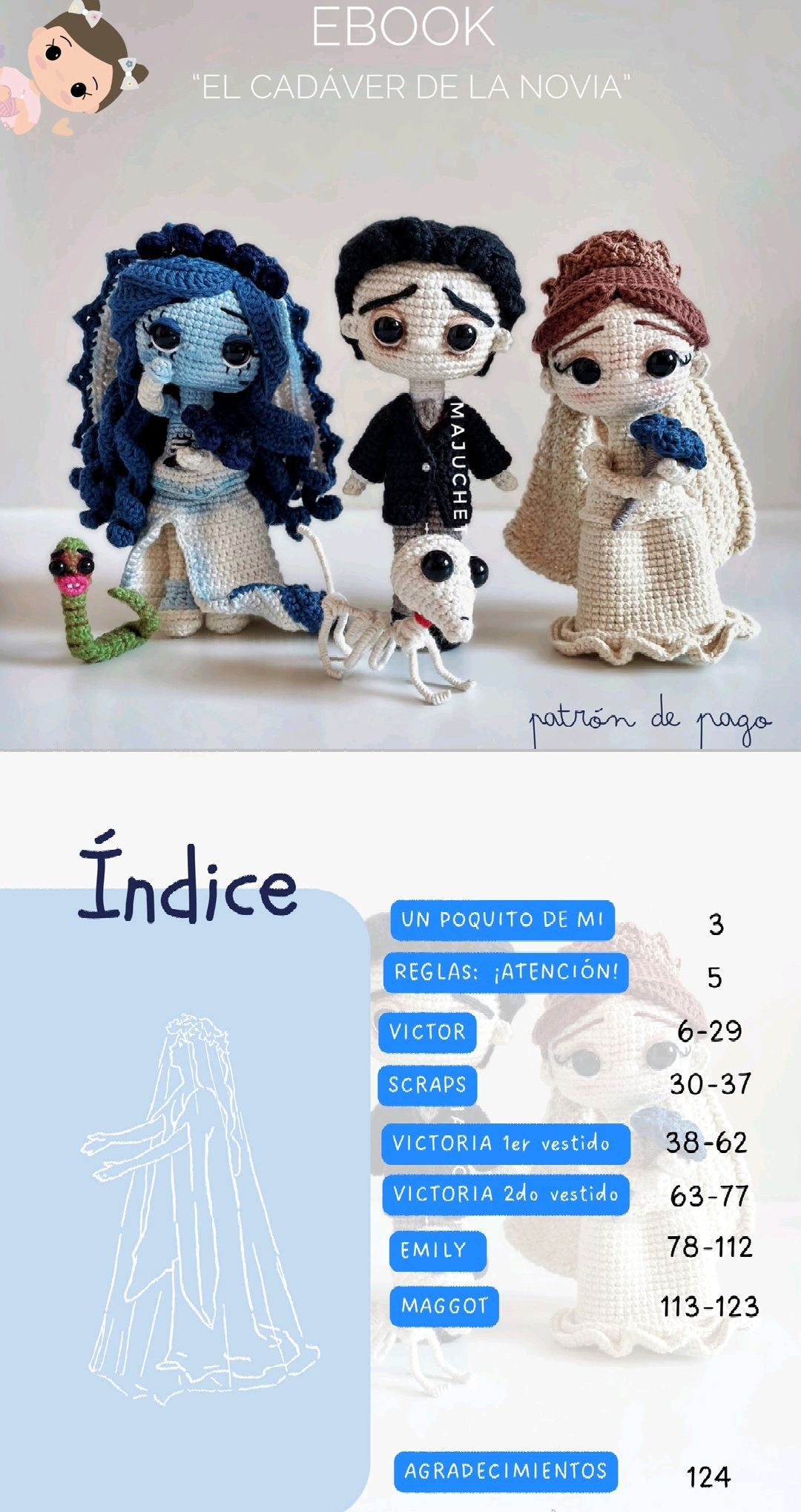 Tutorial Crochet Victoria Bride Corpse - El Cadáver de la Novia