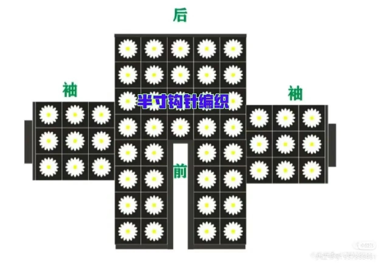Tutorial for Crocheting a Purple Daisy Cardigan with Granny Squares Pattern and Assembly Chart