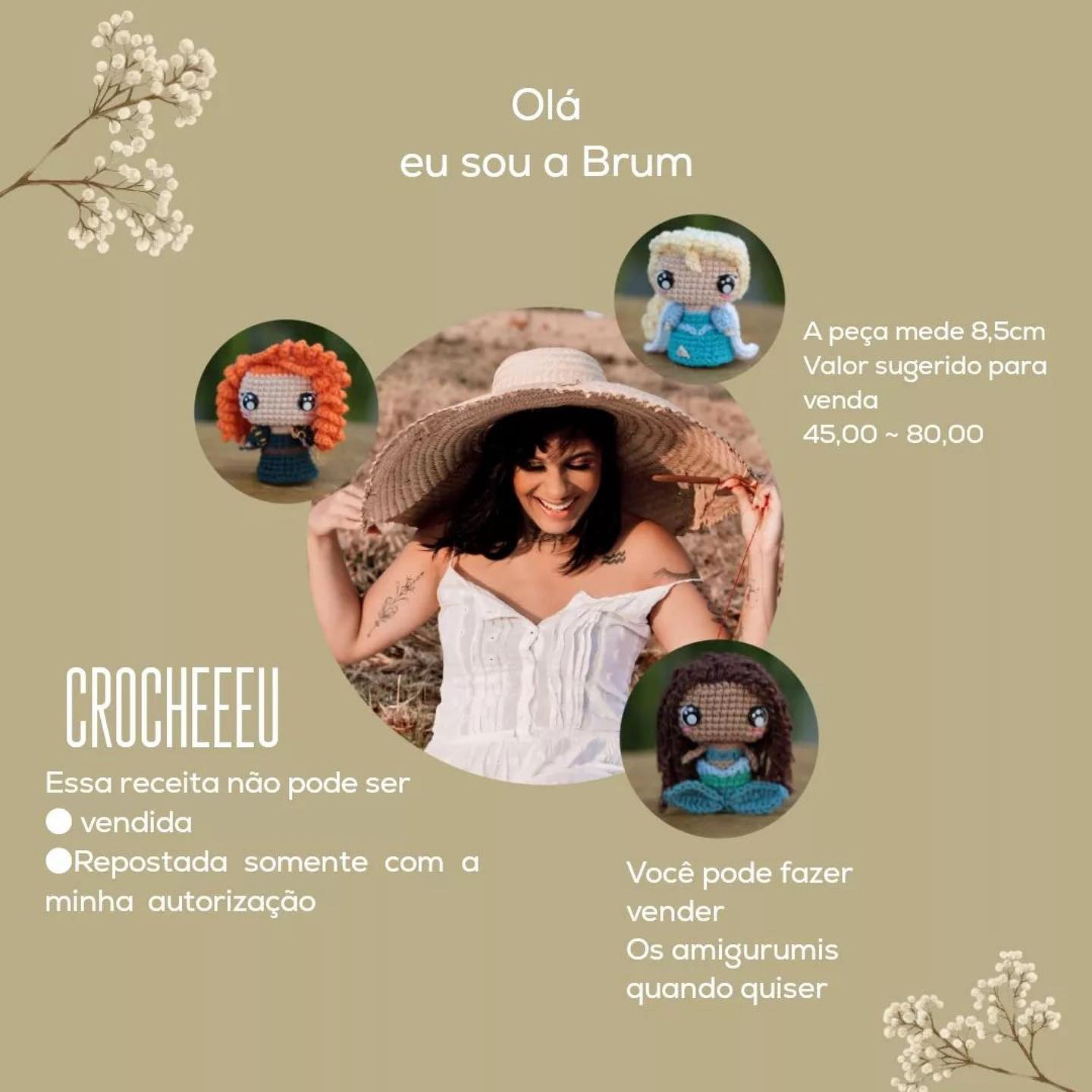 Tutorial Gratuito de Amigurumi Merida - Receita Completa com Fios e Passo a Passo