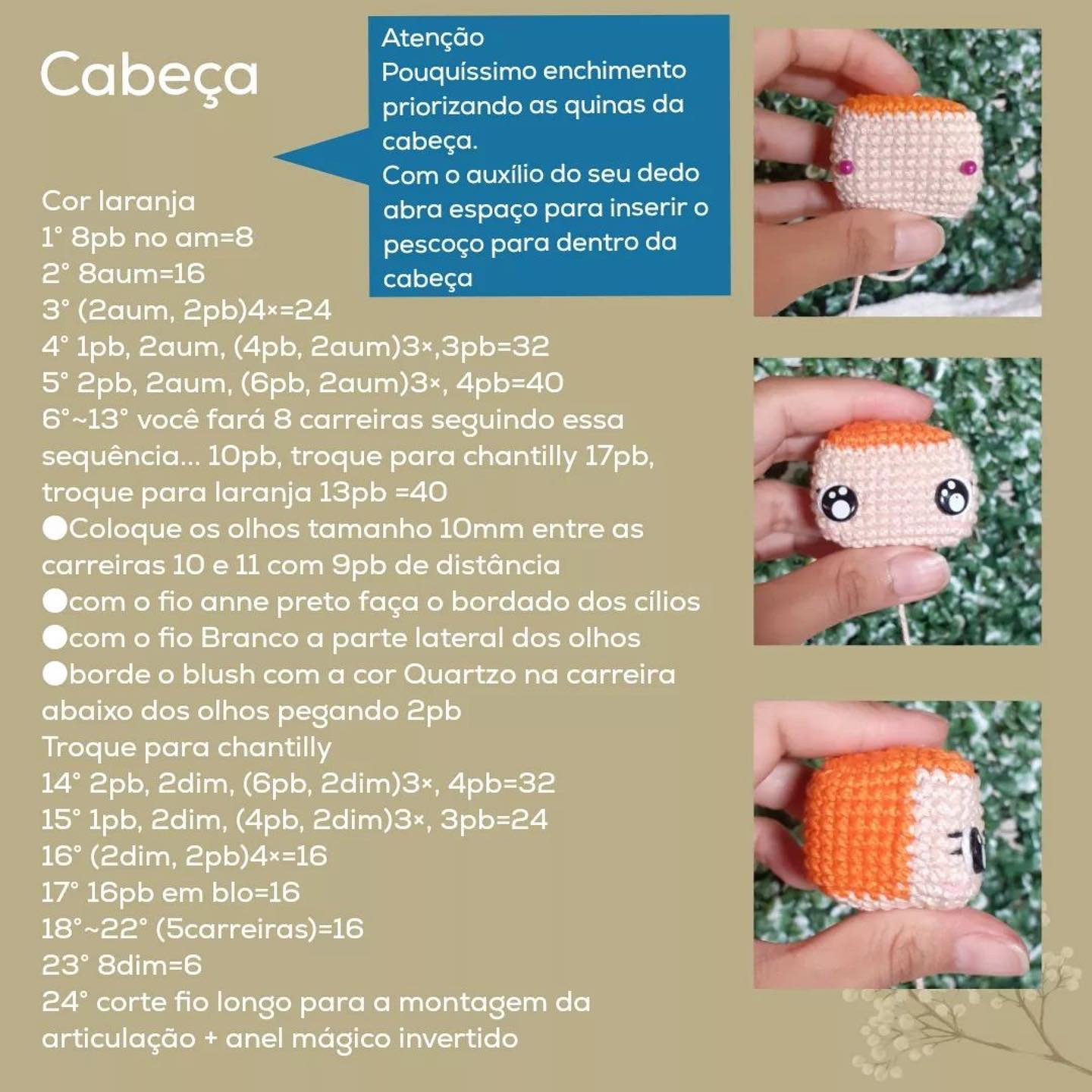 Tutorial Gratuito de Amigurumi Merida - Receita Completa com Fios e Passo a Passo