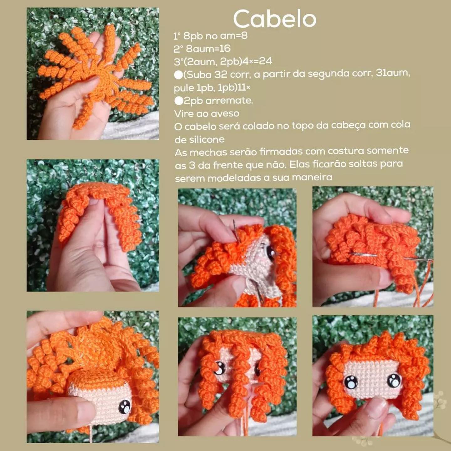 Tutorial Gratuito de Amigurumi Merida - Receita Completa com Fios e Passo a Passo
