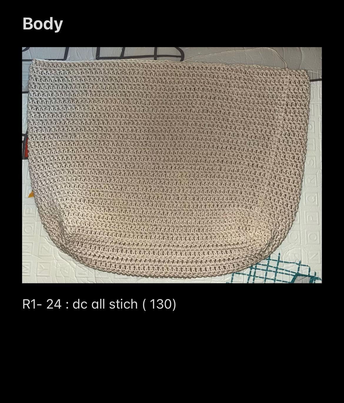 Tutorial Hobo Bag Crochet với nơ màu đỏ