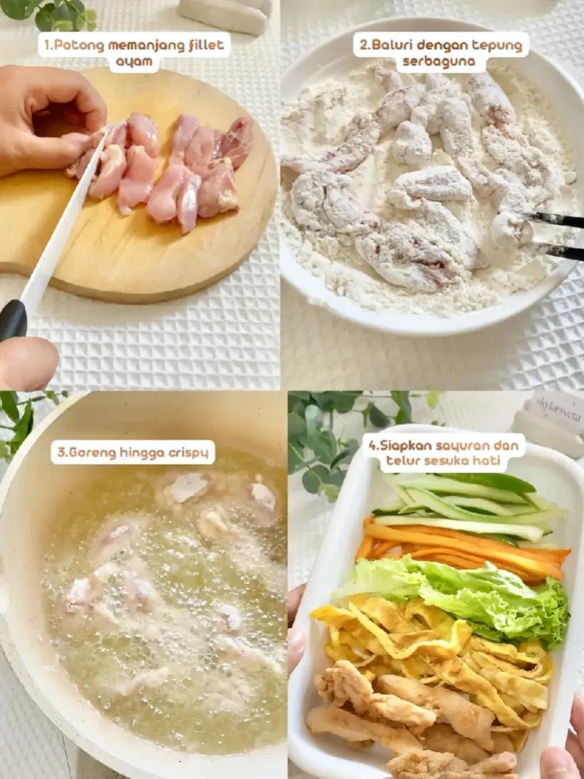 Tutorial Kimbap ayam crispy: hướng dẫn làm cuộn cơm hải tảo nhân thịt gà giòn