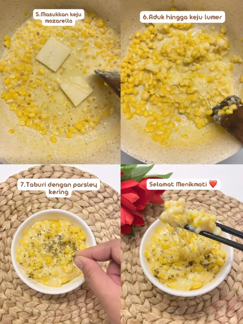 Tutorial làm món Bắp Trộn Phô Mai Hàn Quốc (Korean Cheese Corn) béo ngậy, dai ngon