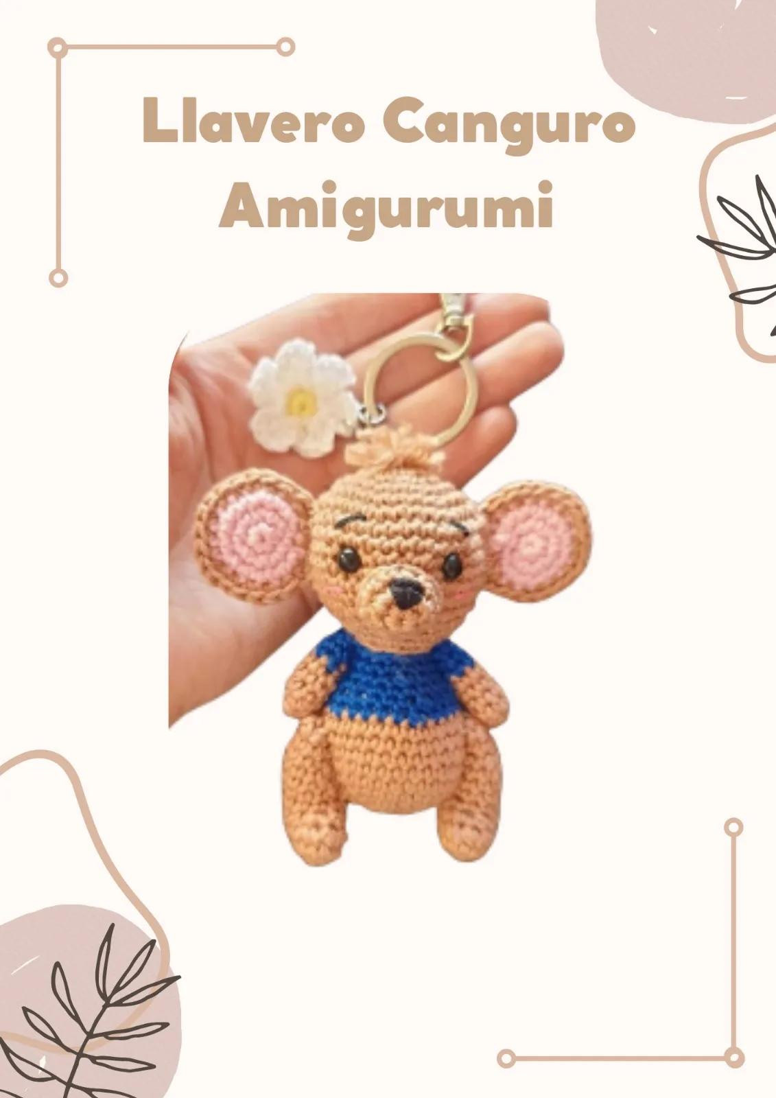 Tutorial Llavero Canguro Amigurumi Crochet