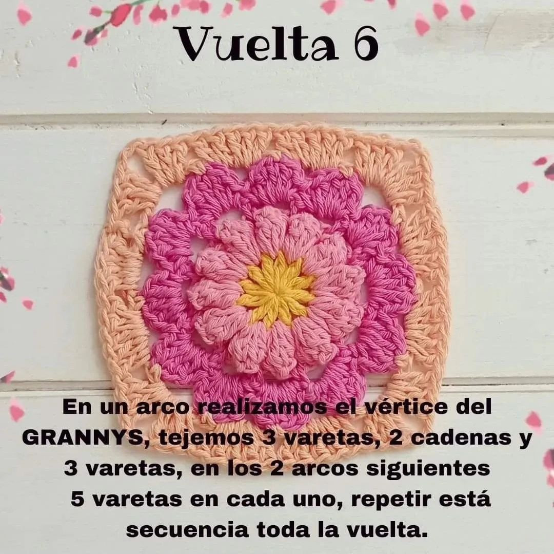 Tutorial Manta Flowers: Hướng dẫn móc len hoa hồng và vàng từng vòng