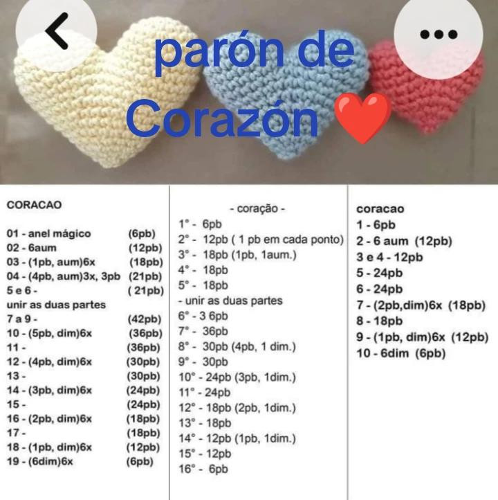 Tutorial mẫu móc len hình trái tim màu tím