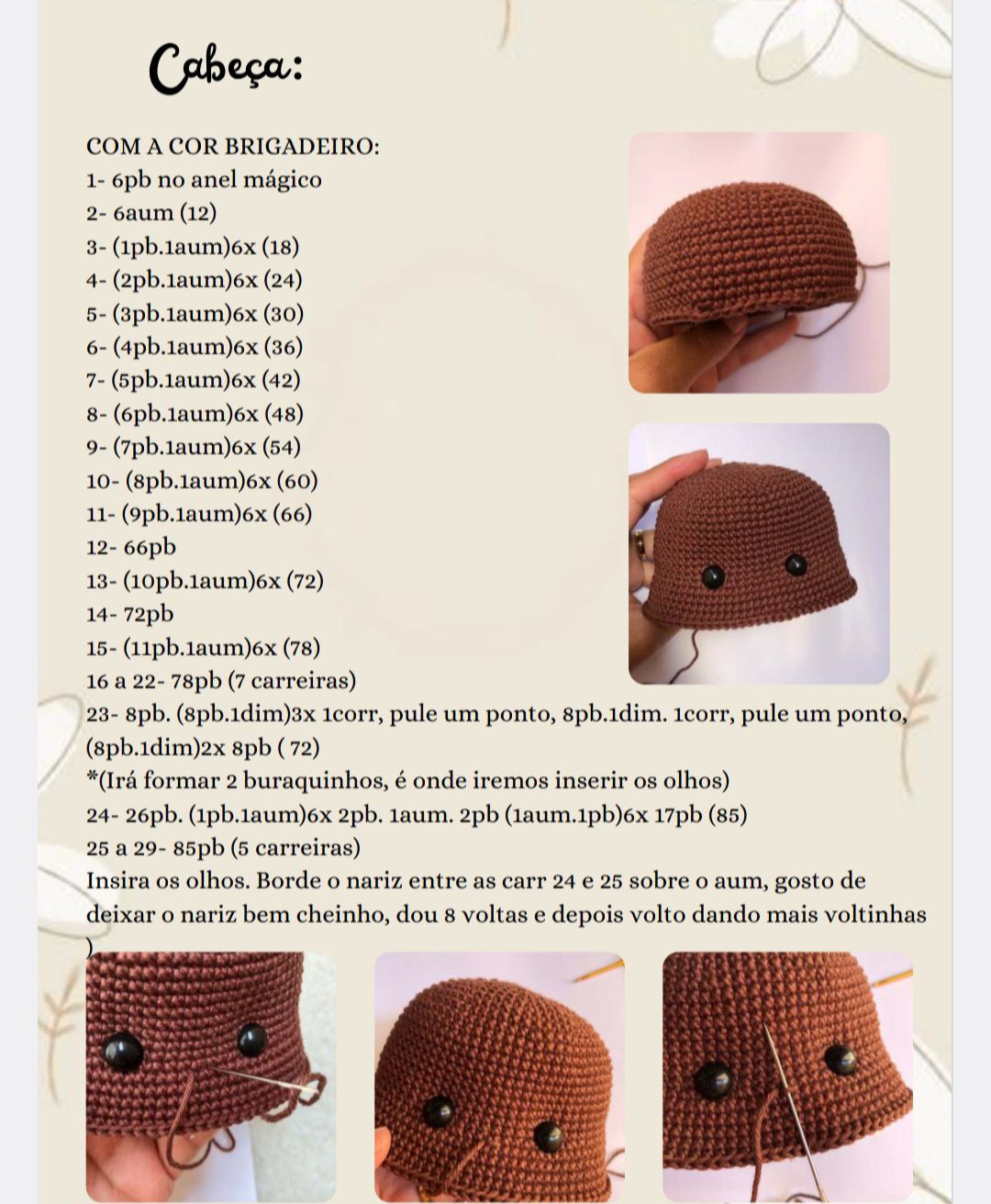 Tutorial Móc Búp bê Baby Maju: Hướng dẫn chi tiết phần đầu