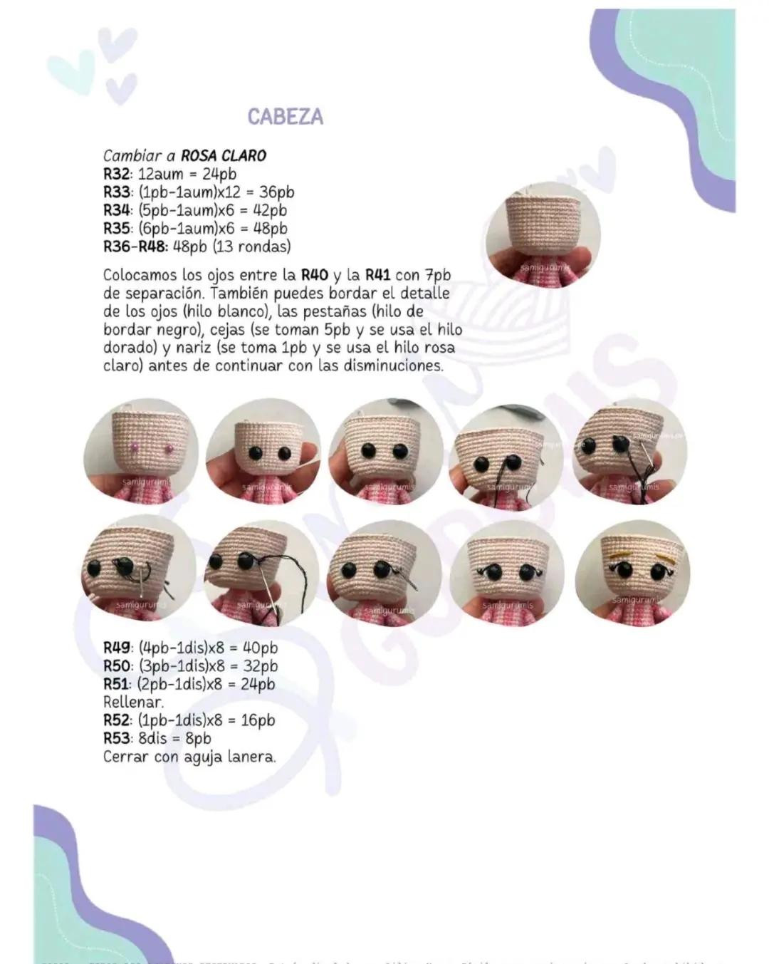 Tutorial Móc Len Búp bê Amigurumi Gái Xinh Màu Hồng