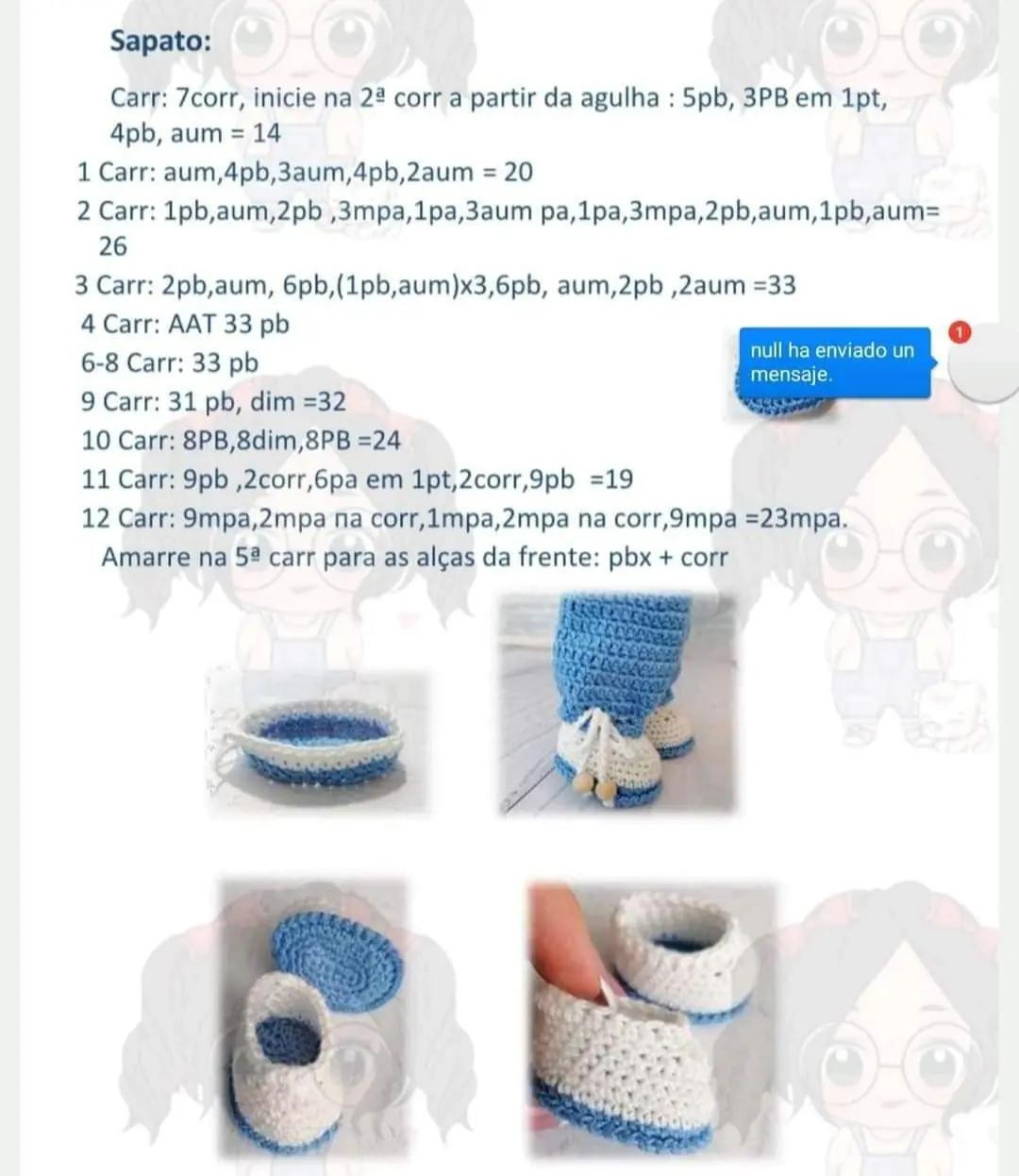 Tutorial Móc Len Búp bê Amigurumi Tóc Nâu Quăn: Hướng dẫn chi tiết cách móc tay và chân bằng tiếng Bồ Đào Nha