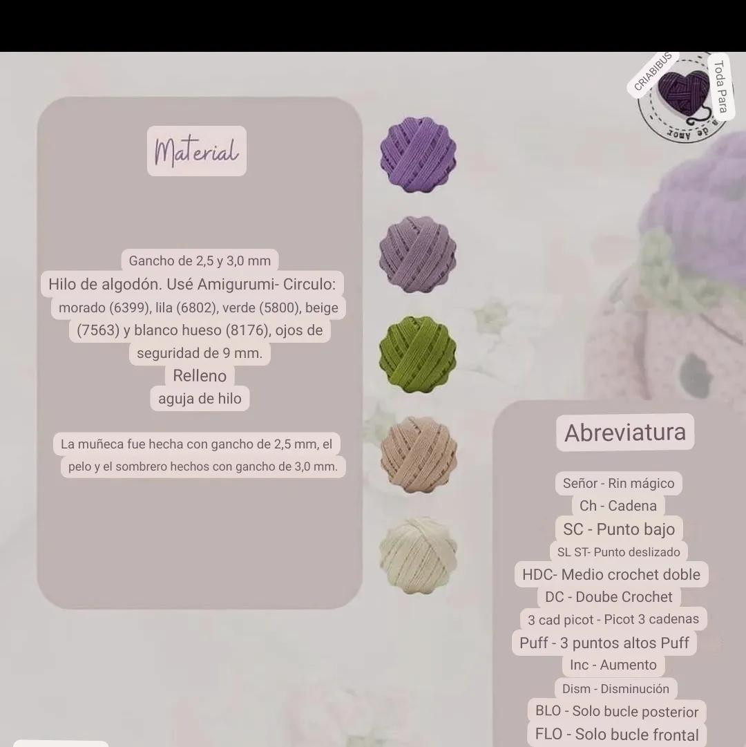 Tutorial Móc Len Búp Bé Baya Bebé Màu Tím