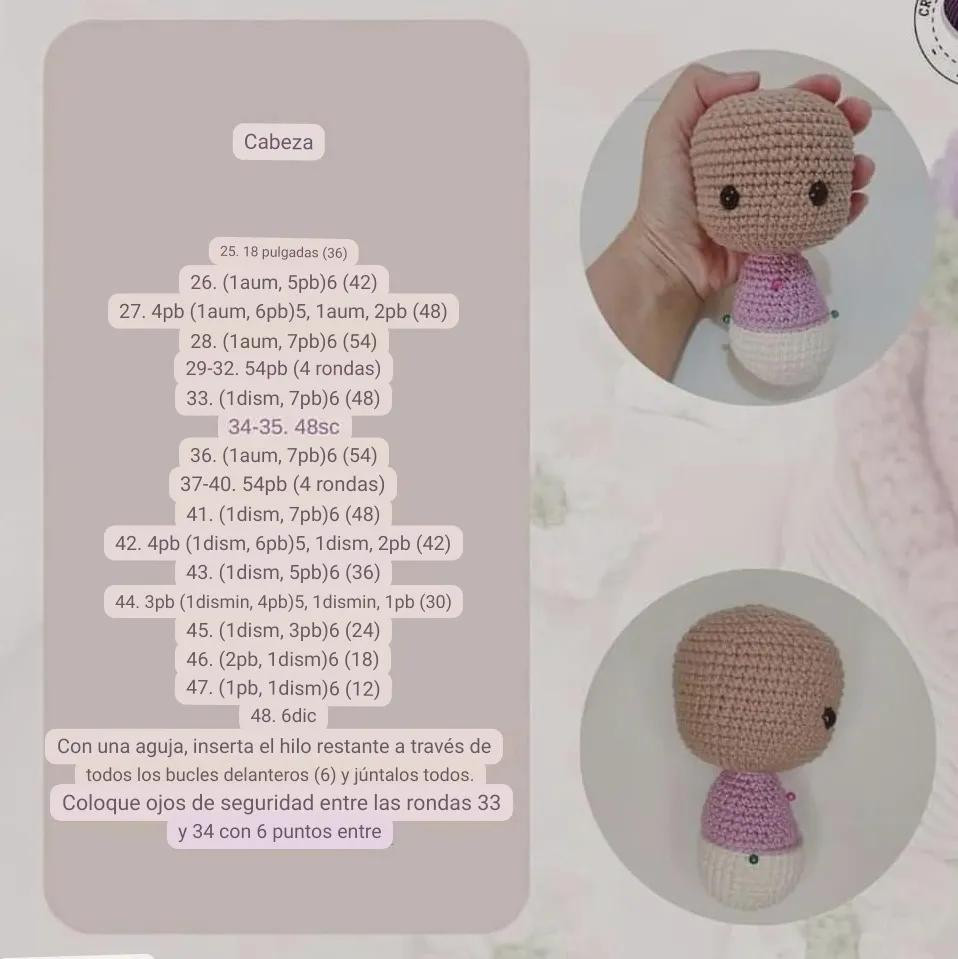 Tutorial Móc Len Búp Bé Baya Bebé Màu Tím