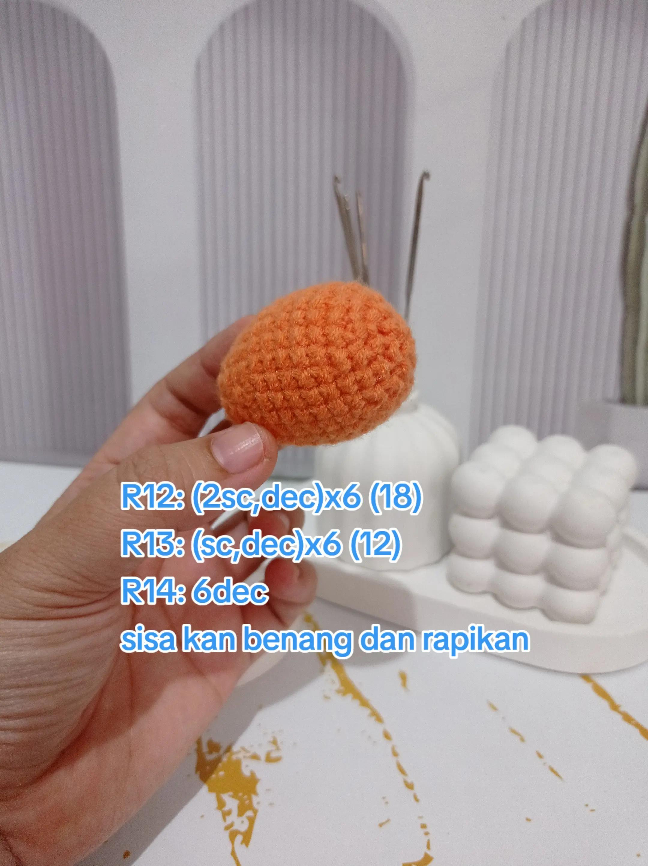 Tutorial Móc Len Búp bê Cà rốt Dễ Thương Cho Người Mới Bắt Đầu