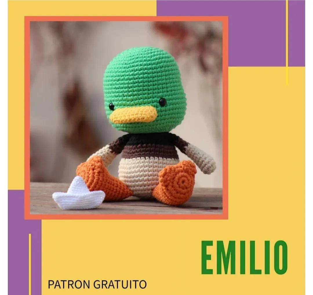 Tutorial Móc Len Búp bê Con Vịt Emilio Màu Xanh