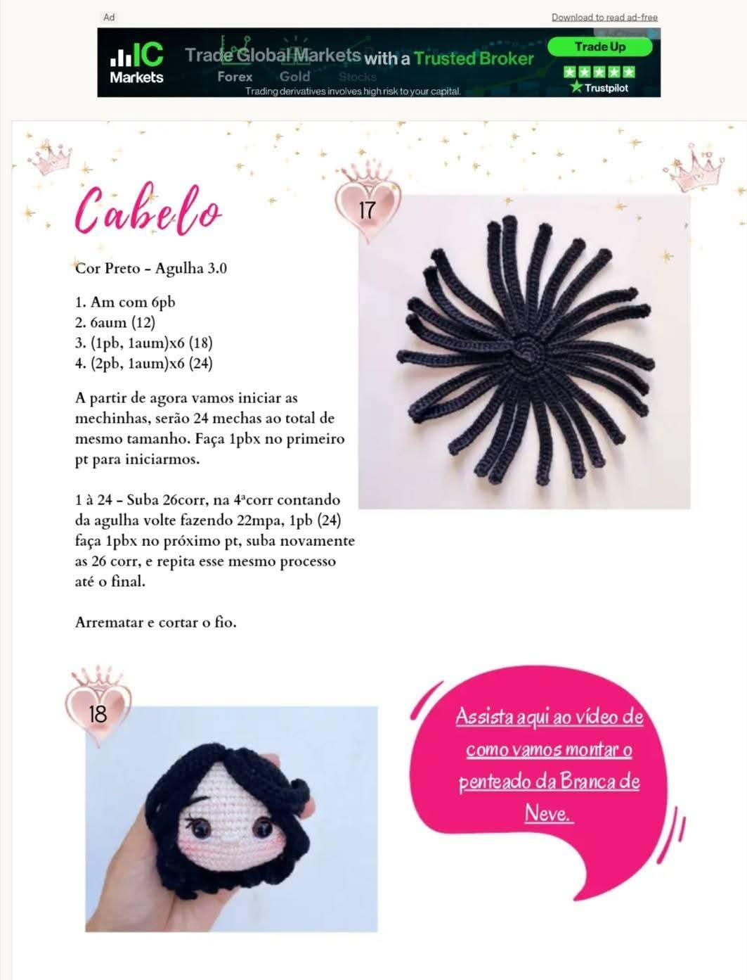 Tutorial Móc Len Búp bê Công chúa và Mũ Giáng sinh