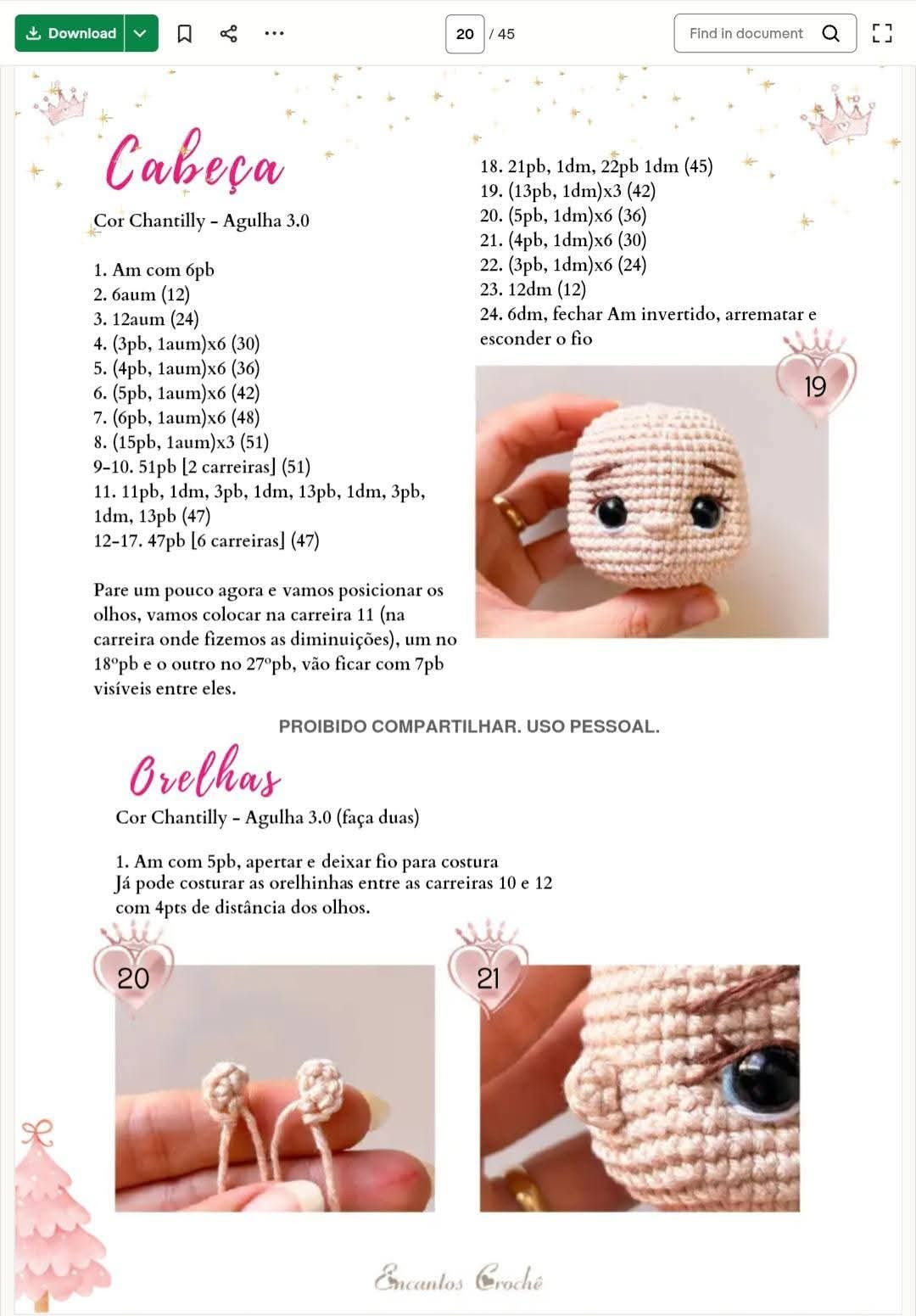 Tutorial Móc Len Búp bê Công chúa và Mũ Giáng sinh