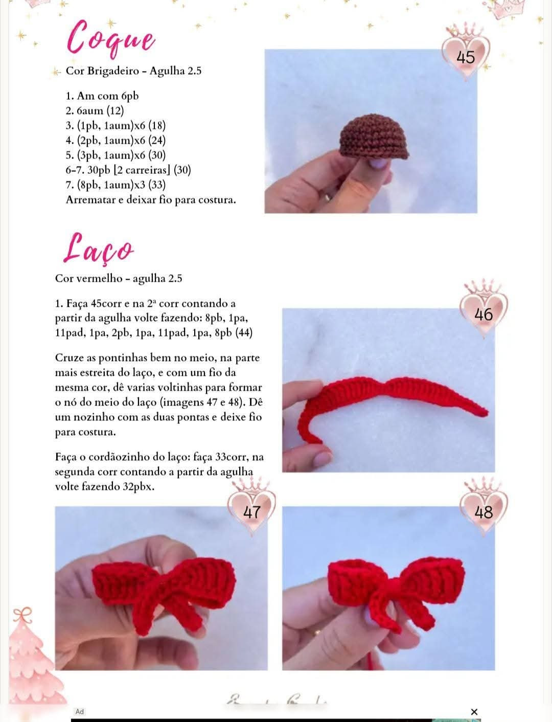 Tutorial Móc Len Búp bê Công chúa và Mũ Giáng sinh