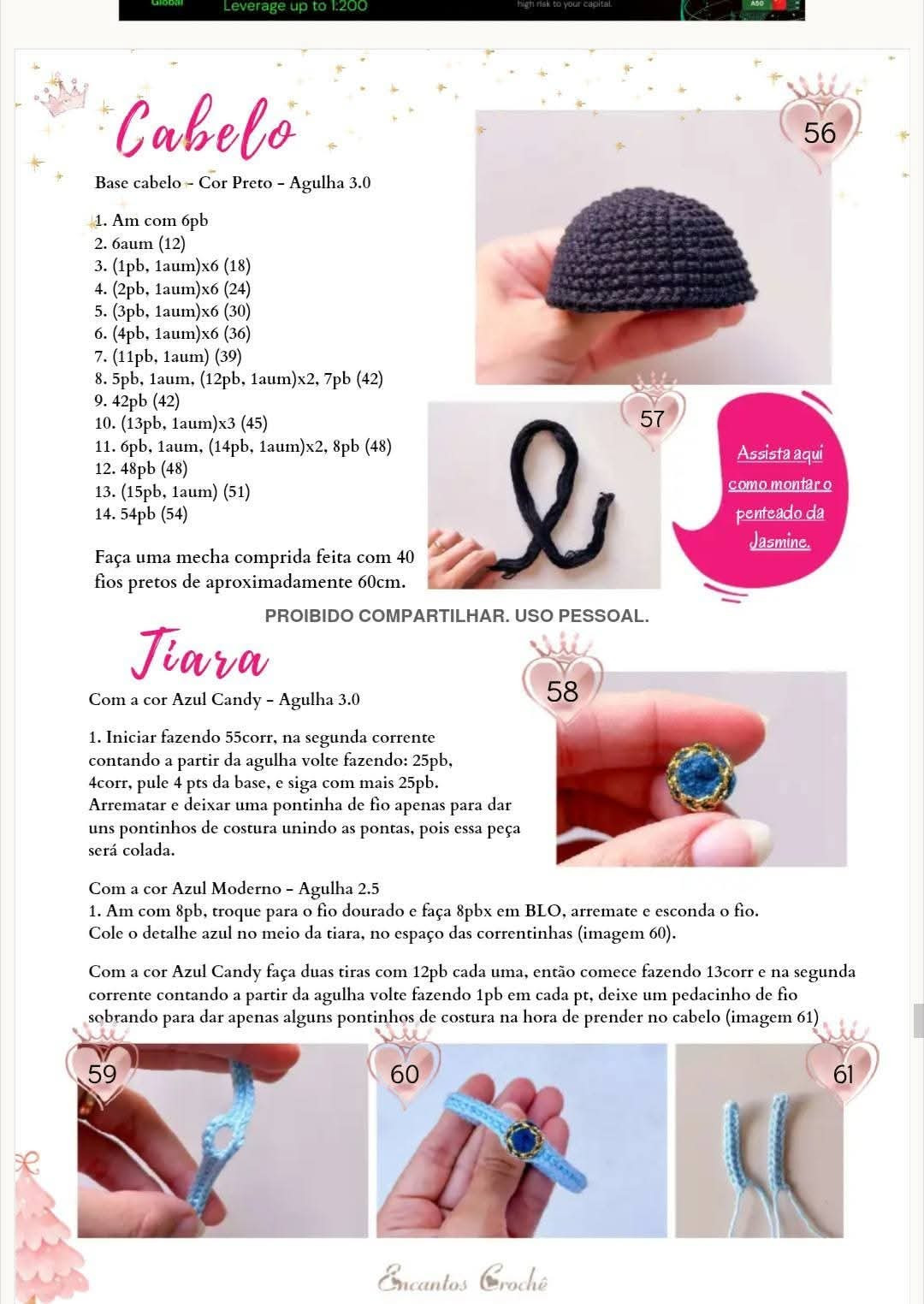 Tutorial Móc Len Búp bê Công chúa và Mũ Giáng sinh