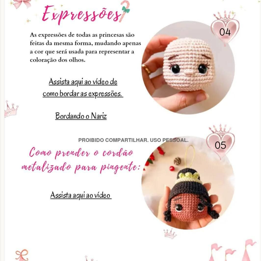 Tutorial Móc Len Búp bê Công chúa và Mũ Giáng sinh