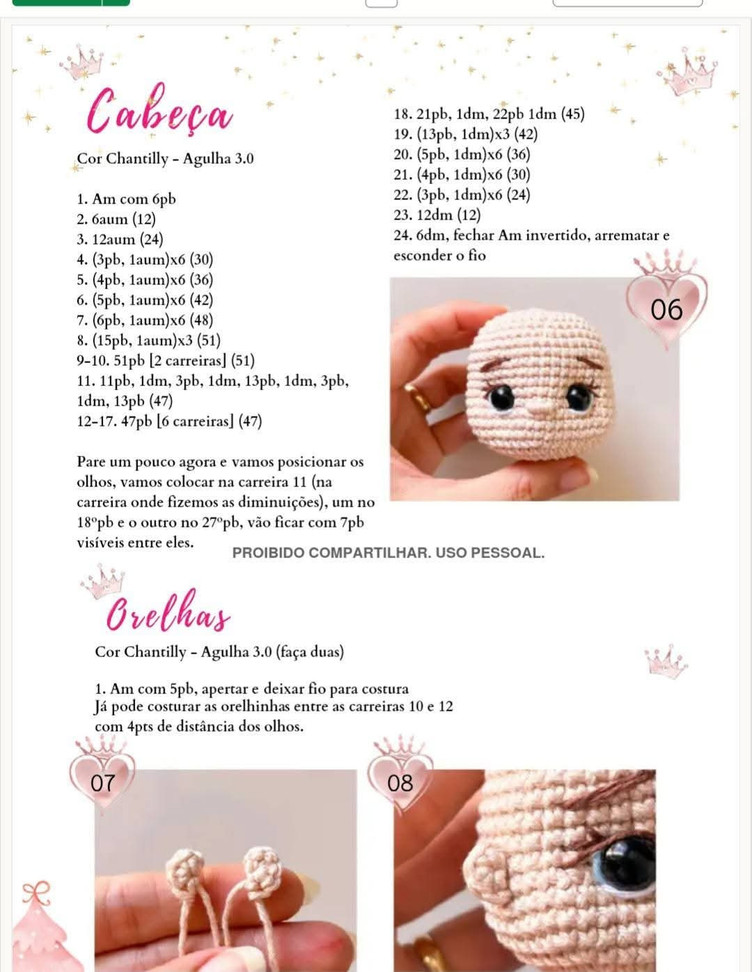 Tutorial Móc Len Búp bê Công chúa và Mũ Giáng sinh