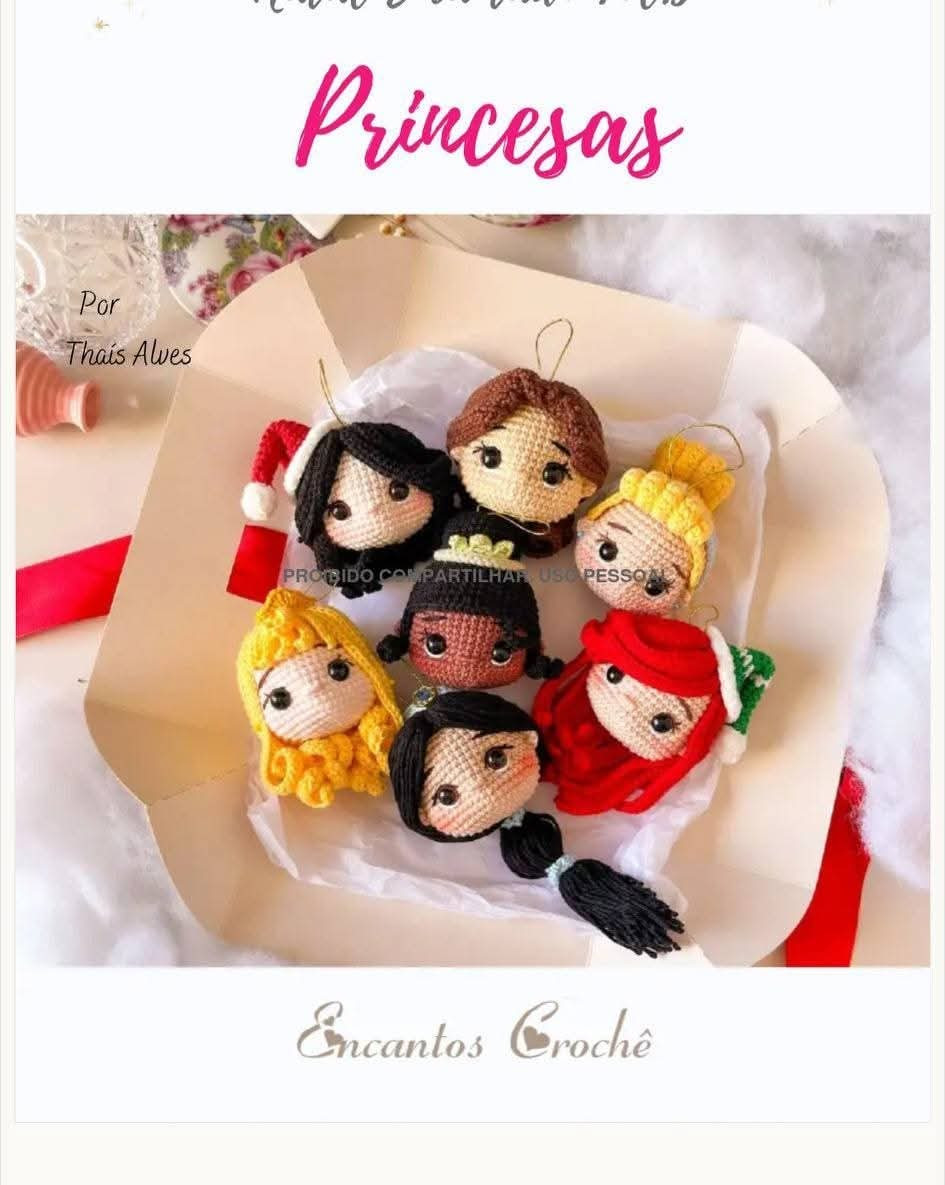 Tutorial Móc Len Búp bê Công chúa và Mũ Giáng sinh