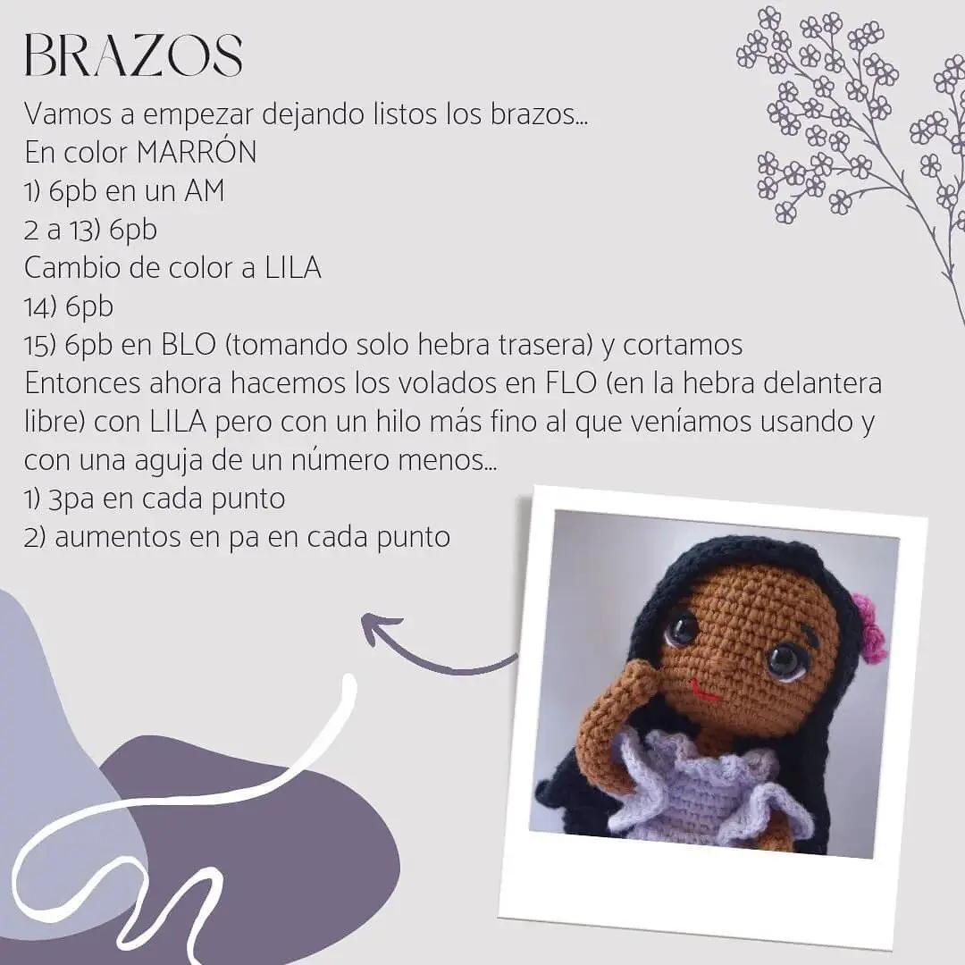 Tutorial Móc Len Búp bê Isabella Madrigal