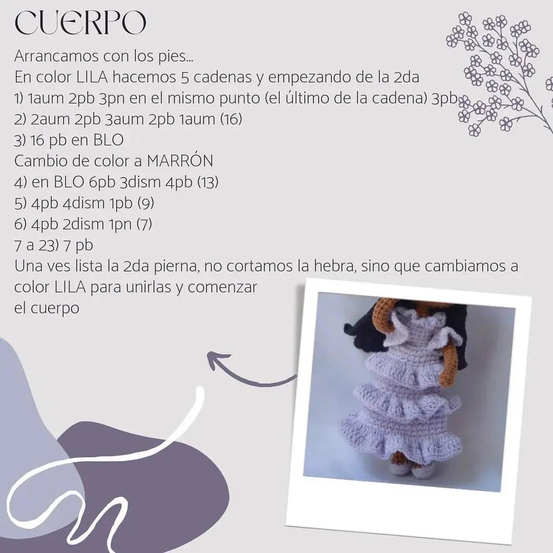 Tutorial Móc Len Búp bê Isabella Madrigal