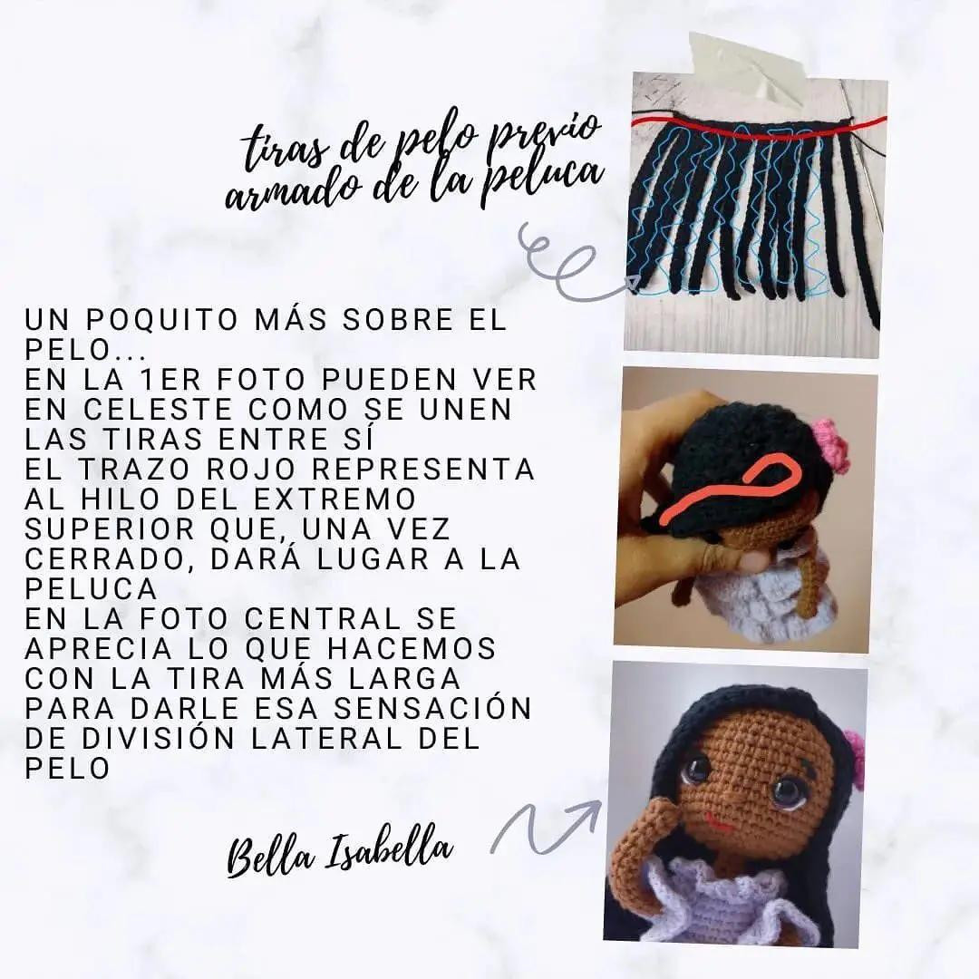 Tutorial Móc Len Búp bê Isabella Madrigal