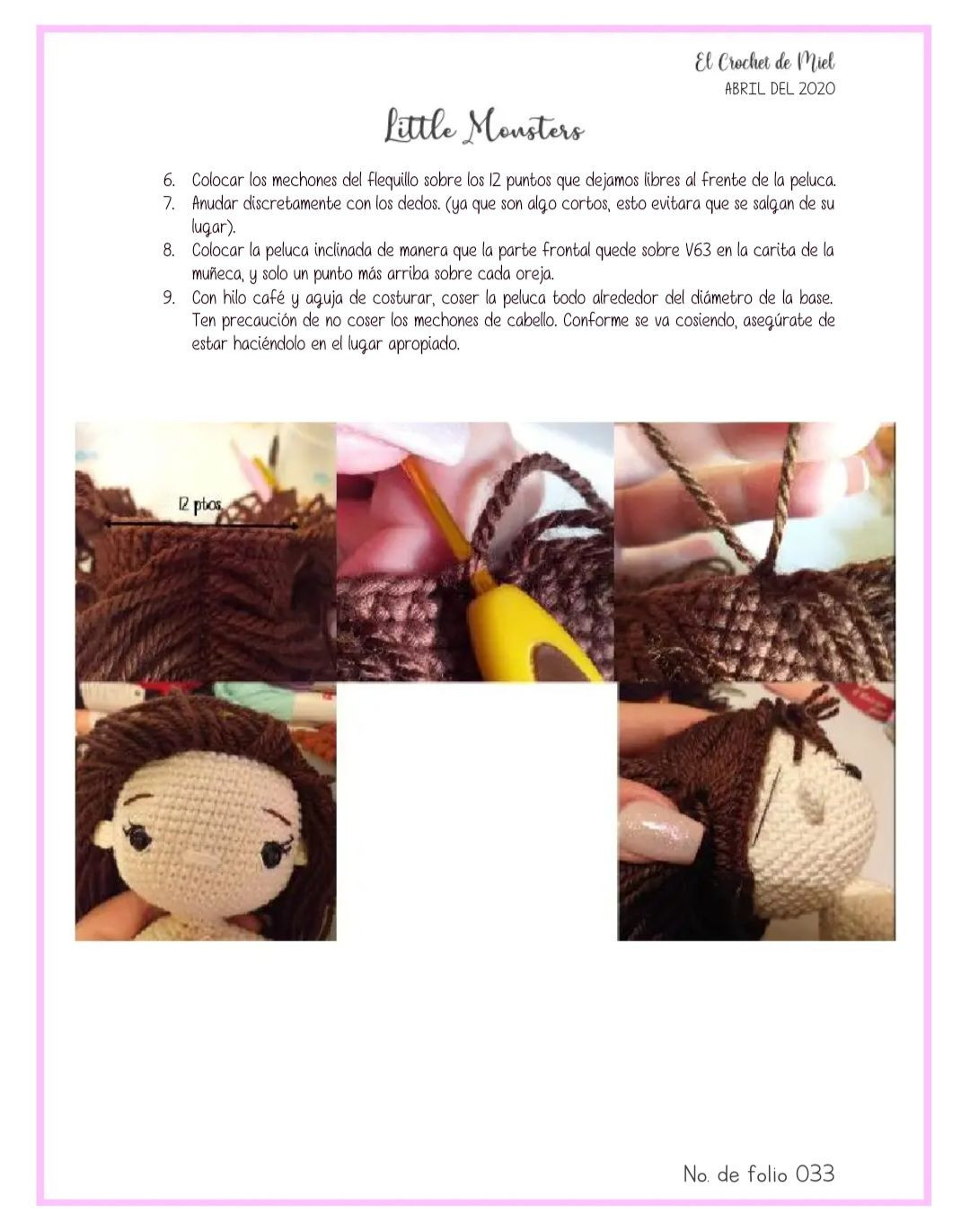 Tutorial Móc Len Búp bê Little Monsters Phần 2